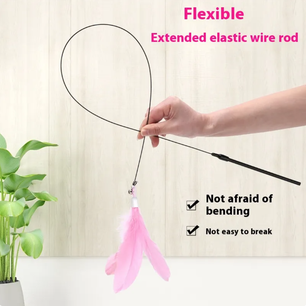 PounceStick Suction Cup Cat Teaser