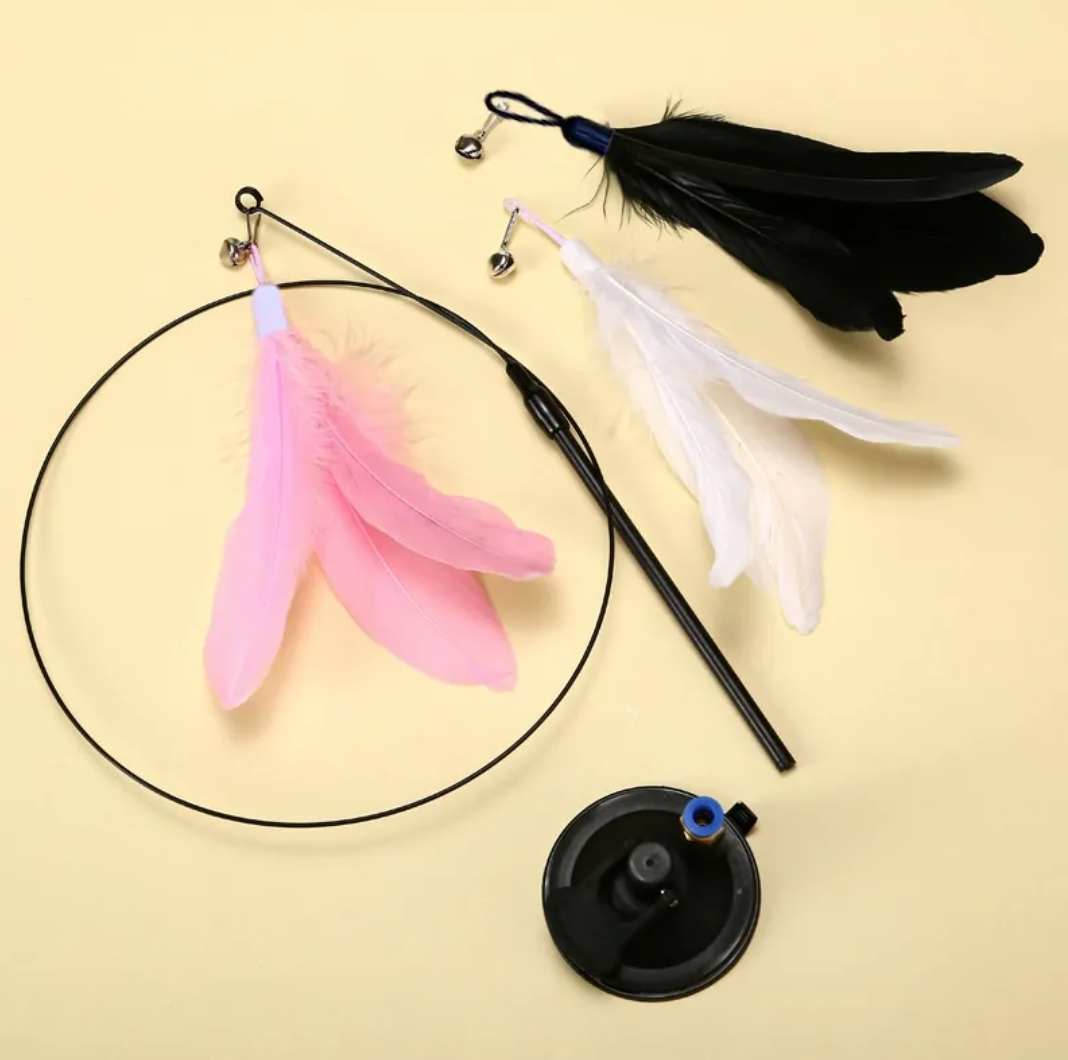 PounceStick Suction Cup Cat Teaser