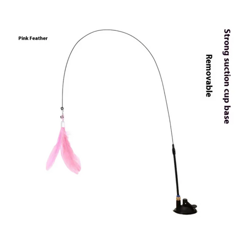 PounceStick Suction Cup Cat Teaser